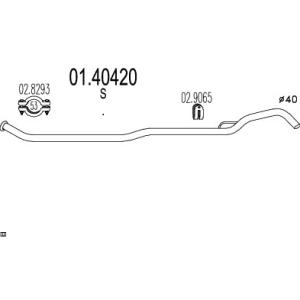 MTS Výfukové potrubie 0140420
