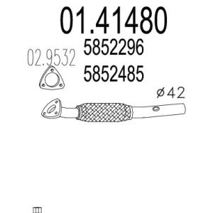 MTS Výfukové potrubie 0141480