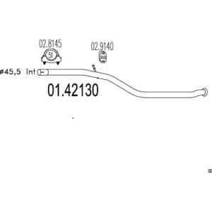 MTS Výfukové potrubie 0142130
