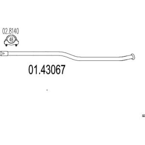 MTS Výfukové potrubie 0143067