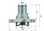 MAHLE ORIGINAL Termostat chladenia TI12287D