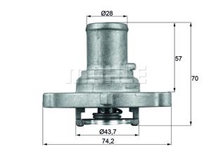 MAHLE ORIGINAL Termostat chladenia TI12287D
