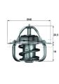 MAHLE ORIGINAL Termostat chladenia TX588D