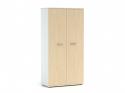 DREVONA33 Kancelárska skriňa vysoká s dverami LUTZ, breza + biela