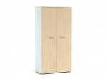 DREVONA33 Kancelárska skriňa vysoká s dverami LUTZ, breza + biela
