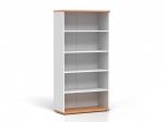DREVONA33 Kancelárska skriňa vysoká otvorená LUTZ, buk + biela