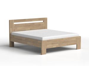 DREVONA24 Manželská posteľ z masívu 180x200 LIVIA buk tabacco
