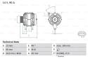 BOSCH Alternátor 0986082430