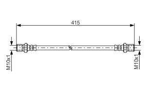 BOSCH Brzdová hadica 1987476011