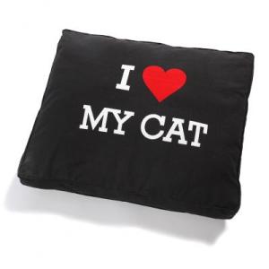 Vankúš Potiron Paris I LOVE MY CAT pre mačky, 50x60cm