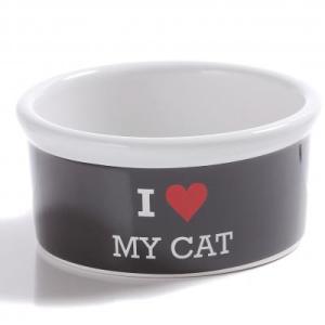 Miska  pre mačky Potiron Paris, I LOVE MY CAT