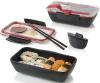 Lunch box  BLACK-BLUM Bento, 500ml, čierný/červený