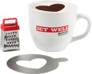 Sada Cappucino šálka so strúhadlom