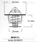 TRISCAN Termostat chladenia 86202188