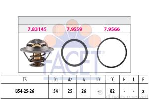 FACET Termostat chladenia 78314