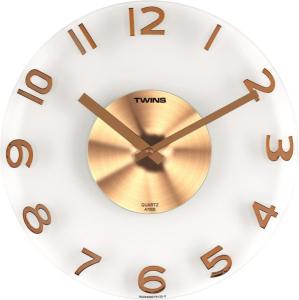 Nástenné hodiny Twins 7006 gold 30cm