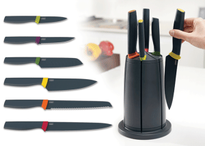 Sada nožov s otočným magnetickým stojanom Elevate Knives & Carousel set
