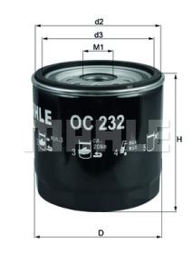 KNECHT Olejový filter OC232
