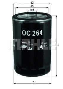 KNECHT Olejový filter OC264
