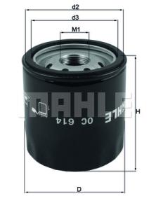 KNECHT Olejový filter OC614