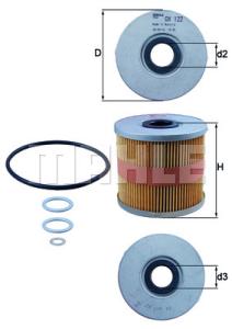 KNECHT Olejový filter OX122D