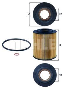 KNECHT Olejový filter OX1541D