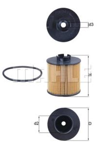 KNECHT Olejový filter OX341D