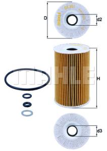 KNECHT Olejový filter OX351D