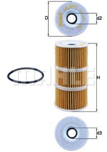 KNECHT Olejový filter OX3891D