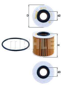 KNECHT Olejový filter OX414D2