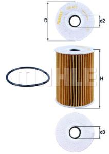 KNECHT Olejový filter OX415D