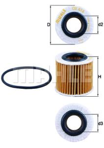 KNECHT Olejový filter OX416D1
