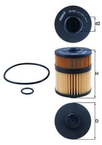 KNECHT Olejový filter OX563D