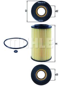 KNECHT Olejový filter OX773D