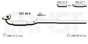 ERNST Výfukové potrubie 057400