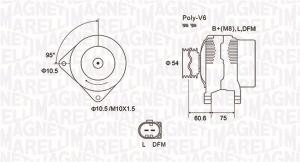 MAGNETI MARELLI Alternátor 063731757010