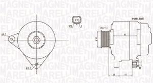 MAGNETI MARELLI Alternátor 063731959010