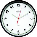 Twins hodiny na stenu 2300 black 30cm