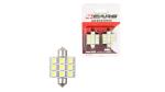 4CARS LED ŽIAROVKA 9LED 12V FESTOON 5050SMD T11X36MM