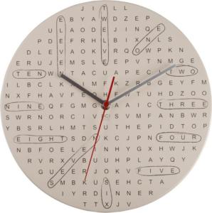 Nástenné hodiny DCI Word Search 29cm