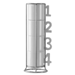 Stojan s šálkami INVOTIS 1,2,3,4, malý