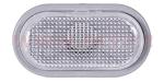 boční blikač bílý (bez obj.) s šedým rámečkem L=P
