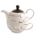 Čajová sada PRICE & KENSINGTON Script Tea For One