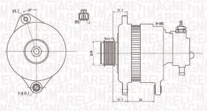 MAGNETI MARELLI Alternátor 063731899010