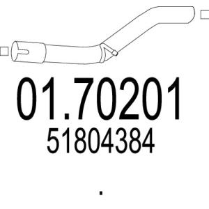 MTS Výfukové potrubie 0170201