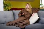 Televízna deka, hnedá