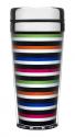 Cestovný termohrnček SAGAFORM Striped Car Mug, úzke prúžky, 40cl