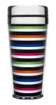 Cestovný termohrnček SAGAFORM Striped Car Mug, úzke prúžky, 40cl