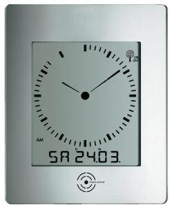 Nástenné hodiny DCF TW 240 x 285 cm, strieborná 29cm