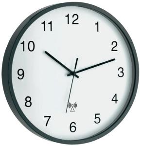 Nástenné DCF hodiny sivé, 30 cm